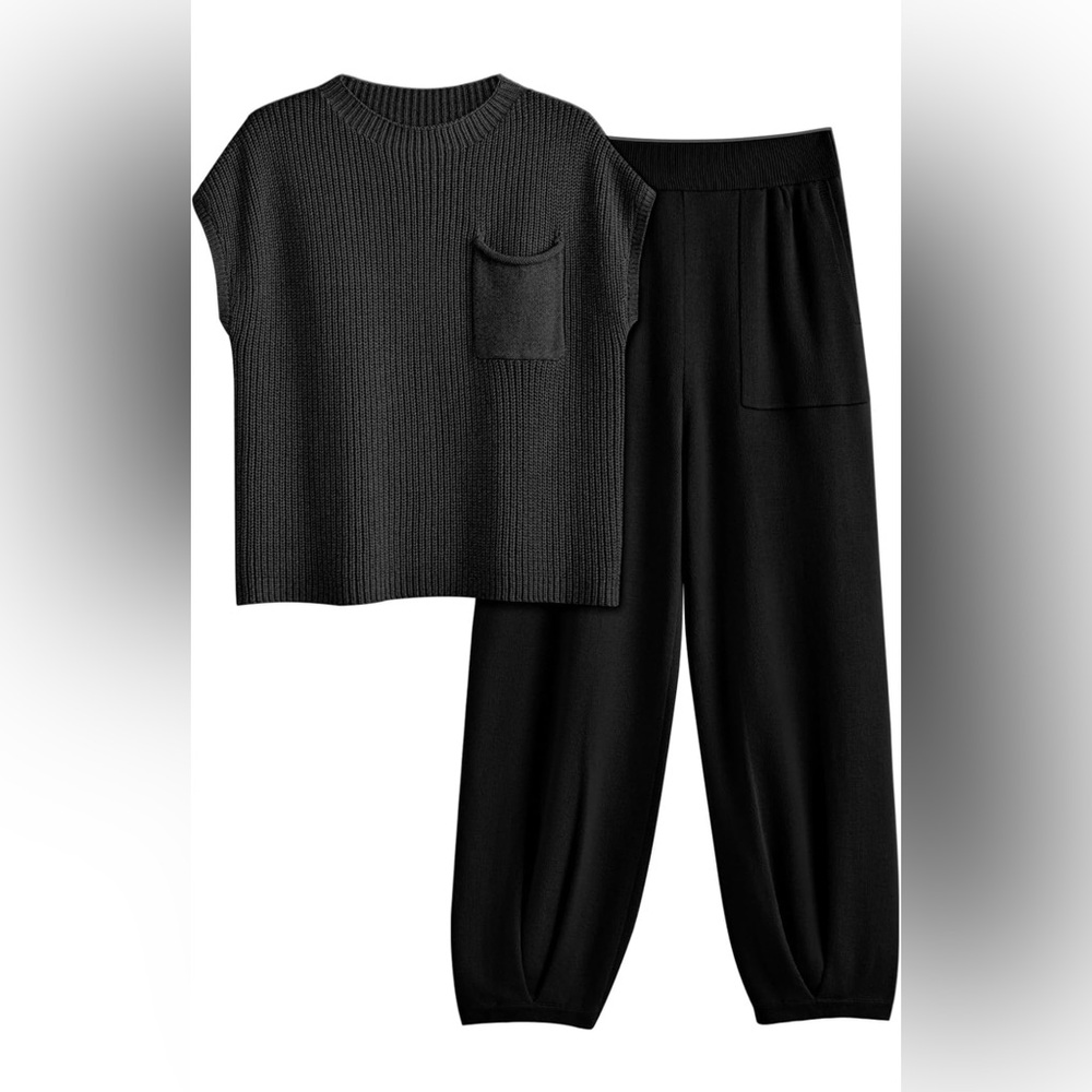 Black sweater Set